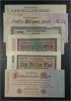 16 Reichsbanknote's from 1922 & 1923
