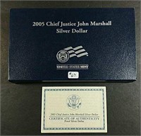 2005 Marshall Proof Commemorative Silver Dollar