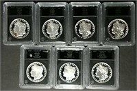 7 copies of Top 100 Vam Proof Morgan Dollars