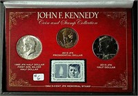 John F. Kennedy Coin & Stamp collection