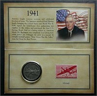 Historic Walking Liberty  Coin & stamp collection
