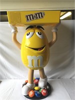 Rare large M & M"s peanut mascot with storage tray