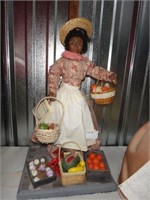 Artist Folk Art Peddler Doll -  Tmc Originals Frui