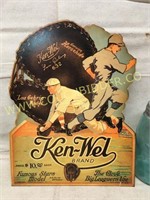 Nostalgic Ken-Wel brand baseball glove ad
