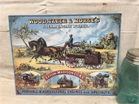 Nostalgic Wood Tabor&Morse steam engine ad