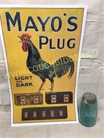 Vintage style Mayo Plug tobacco ad