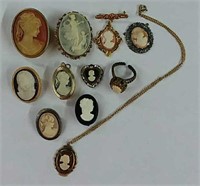 Cameo Necklaces, Pendant, Ring, Lockets
