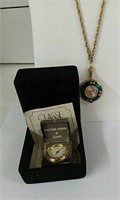 Necklace Watch and Picture Frame Clock