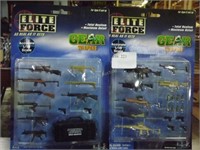 Elite Force: 2 Sets Of 1/18 Scale Gear Weapons