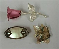 Decorative brooch pins