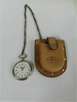 Dakota Pocket Watch with Leather Case