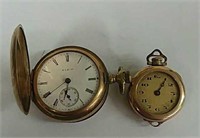 Pocket Watches (2) Elgin, Wadsworth