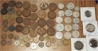 Foreign Coins, Morocco, France, Britian, Canada