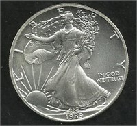 1989 1 oz. fine silver US $1 coin