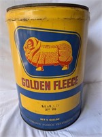 Golden Fleece 5 gallon oil drum