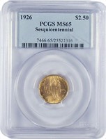 Gem 1926 Sesquicentennial $2.50 Gold.