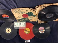 Large lot of antique 78 records