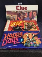 Lot of Collectible games , Clue Charlie’s Angels