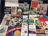 Mixed lot of vintage travelers memorabilia from