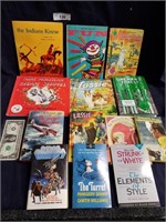 Mixed lot of vintage books hard covered and