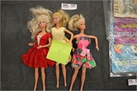 3 1960's Barbies