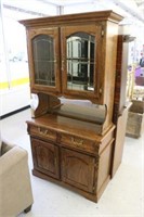 Solid Oak China Cabinet