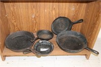 5 Cast Iron Skillets