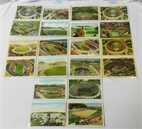 Lot of 33 Athletic Fields/Stadiums Postcards