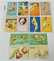 Lot of 17 Risque Lady Postcards