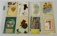 Lot of 8 Postcards with A Note