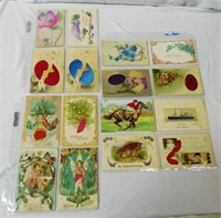 Lot of 27 Silk Postcards