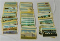 Lot of Approximately 75+ York, PA Linen Postcards