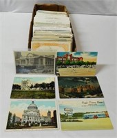 Lot of Approximately 350+ Building Postcards