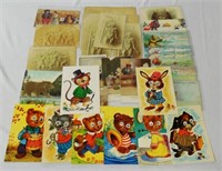 Lot of Approximately 15+ Teddy Bear Postcards