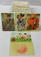 Lot of Approx. 250+ Valentine's/Cupid Postcards