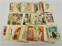 Lot of Approx. 75+ Young Lady/Women Postcards