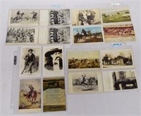 Lot of 27 Cowboy and Buffalo Bill Postcards