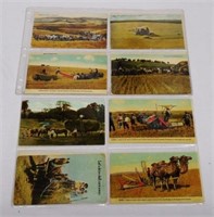 Lot of 15 Farm and Farm Machinery Postcards