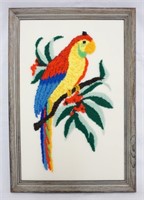 Toucan Framed Fabric Art