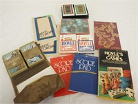 Lot of Playing Cards and Game Manuals