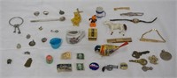 Lot of Various Collectible Items/Stamps/Pins