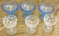 Lot of Footed Cordial Dishes