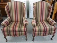 Pair of Shuford Furniture Wingback Chairs