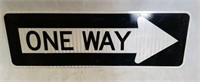 One Way Metal Road Sign