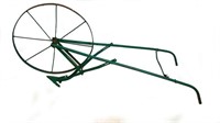 Antique Spoke Wheel Push Plow