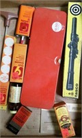 Assorted Gun Cleaning Supplies & Tasco 4X15
