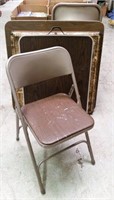 Folding Card Tables & Chairs (3 tables & 2 chairs)