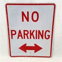 No Parking Metal Road Sign
