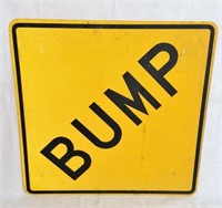 Bump Metal Road Sign
