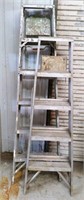 Aluminum Ladders lot of 2- 5ft & 6ft